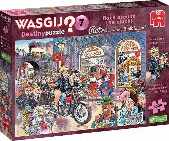 Puslespil WASGIJ Destiny 7: Rock Around the Clock! 1000 brikker