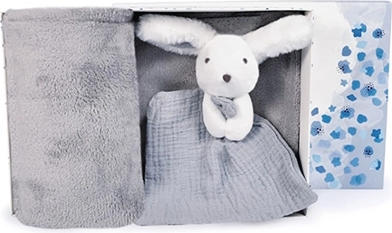 Gaveæske Happy Doudou kanin og tæppe