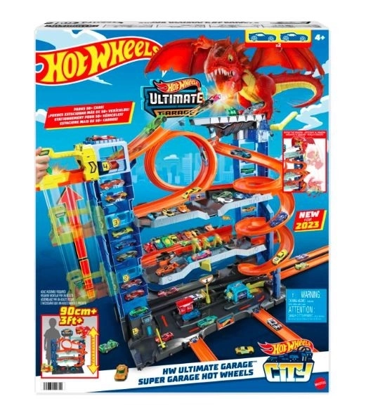 Mega garage med drageangreb Hot Wheels City