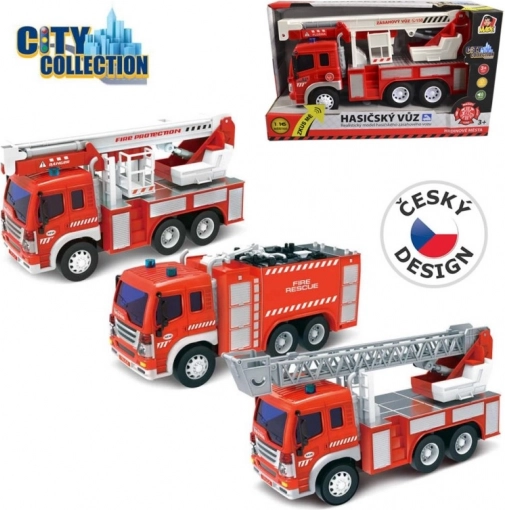 Brandbil City Collection med batterier