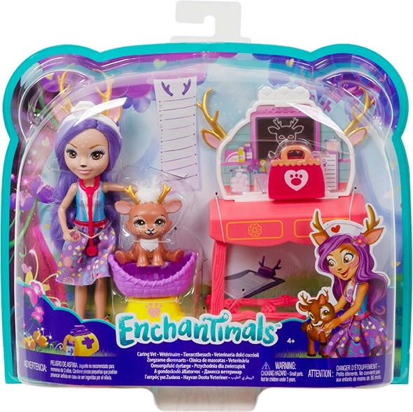 Enchantimals temapakke dukke med dyr og tilbehør