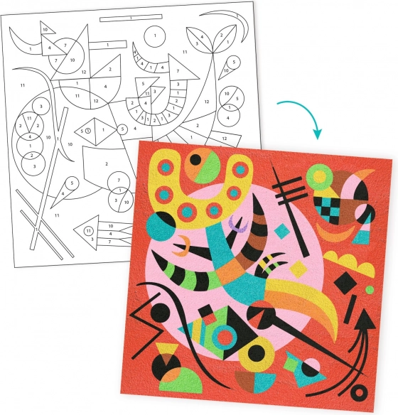 Kreativt sæt inspireret af Wassily Kandinsky