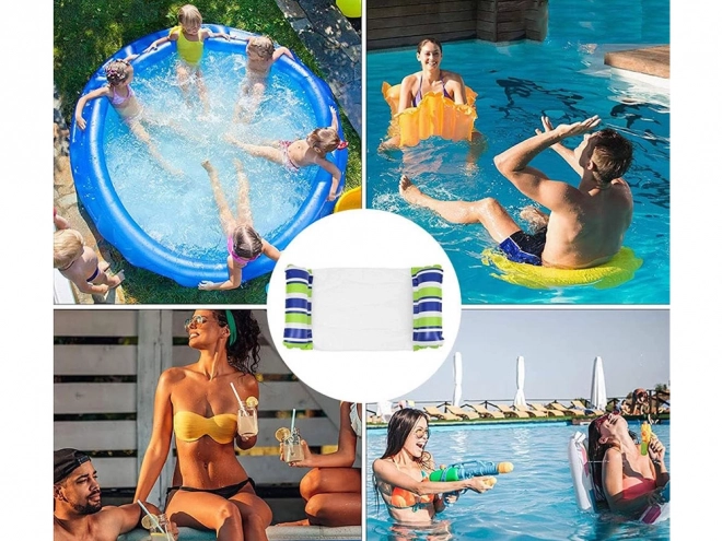 Oppustelig vand gynge net til pool og strand