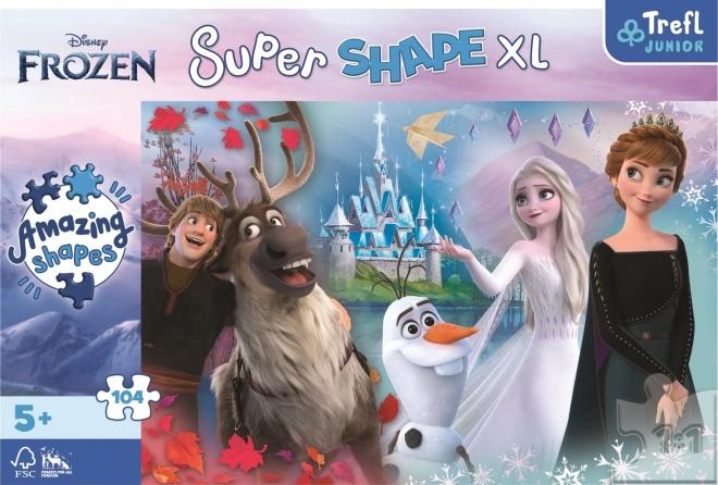 Puslespil XL Super Form med Anna og Elsa - Frost
