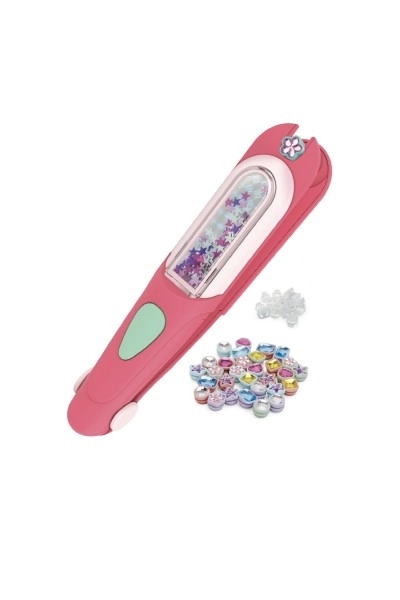 Glimtende diamanter til hår med applikator plast 18x4cm med tilbehør i kasse 22x12x5,5cm