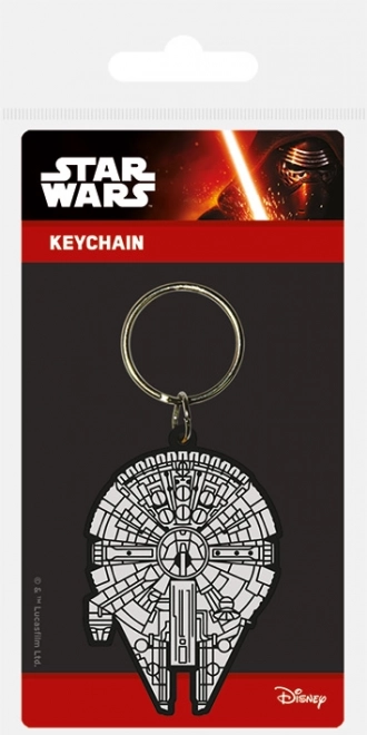 Gumminalieret nøglering Star Wars Millennium Falcon
