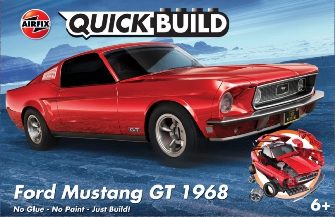 Hurtig samlende plastikmodel Ford Mustang GT 1968