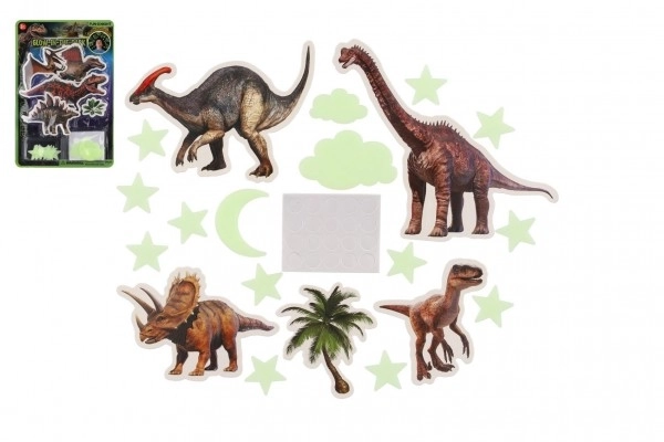 Lysende dinosaurer til væg eller loft