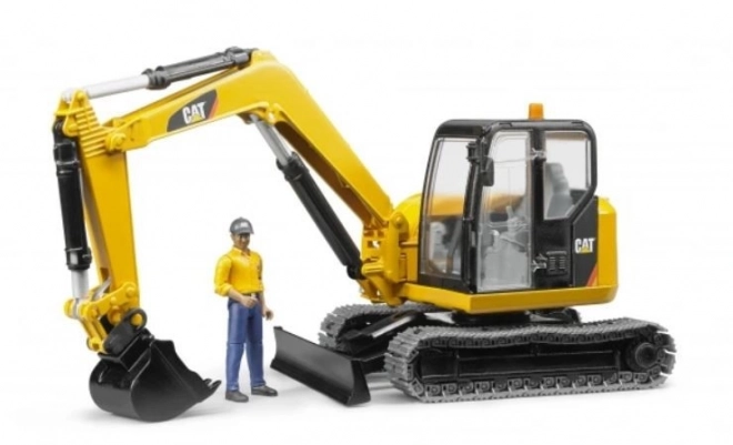 Bruder Minigraver CAT med figur