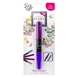Lukky 2-i-1 mascara og glitter til øjenvipper, lilla