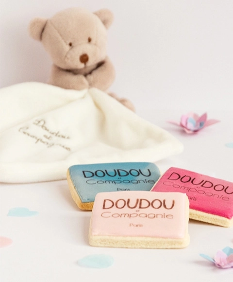 Doudou gaveæske - bamse med krammedyr 10 cm