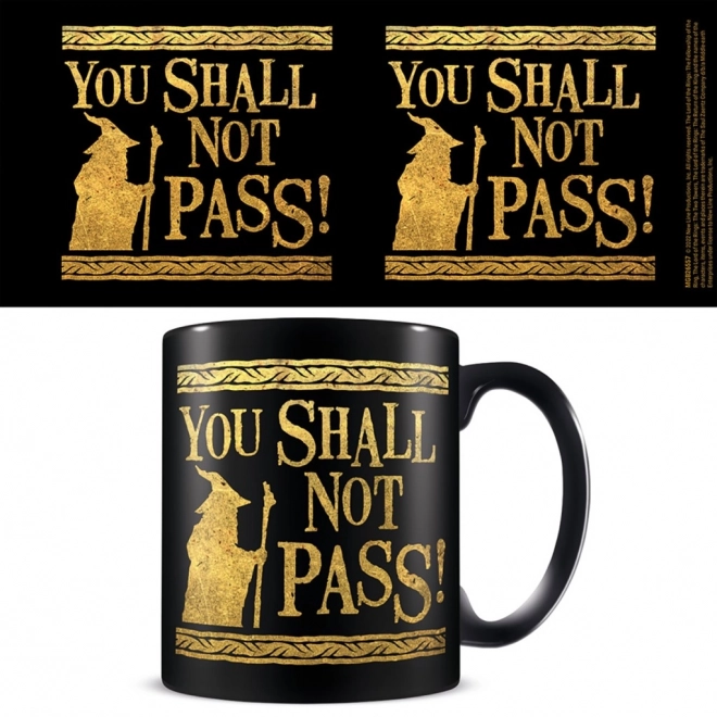 Kruset Herre af ringene med påskriften You Shall Not Pass 315ml
