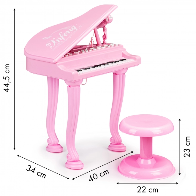 Klavertastatur piano med mikrofon mp3