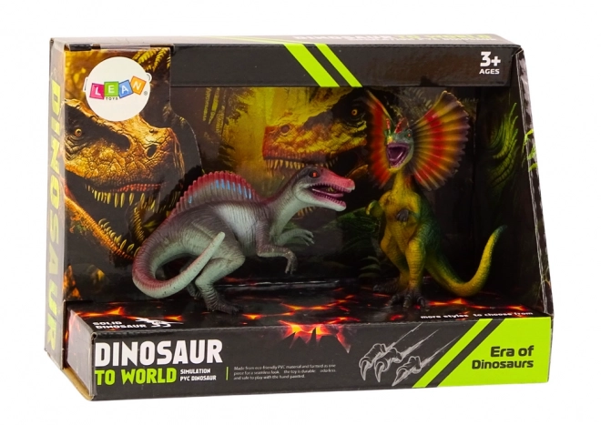 Dinosaur Figurer Spinosaurus Dilophosaurus Sæt 2stk