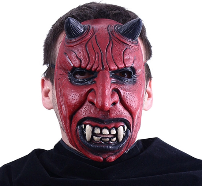 Uhyggelig djævlemaske til Halloween