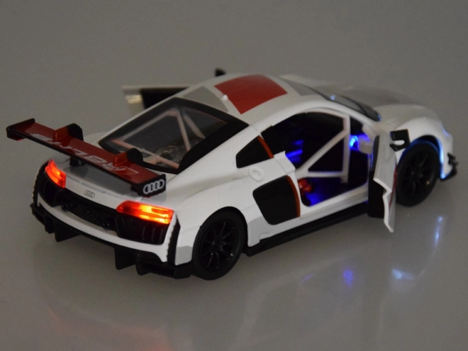 Metallmodel af sportsvognen Audi R8 LMS i skala 1:32