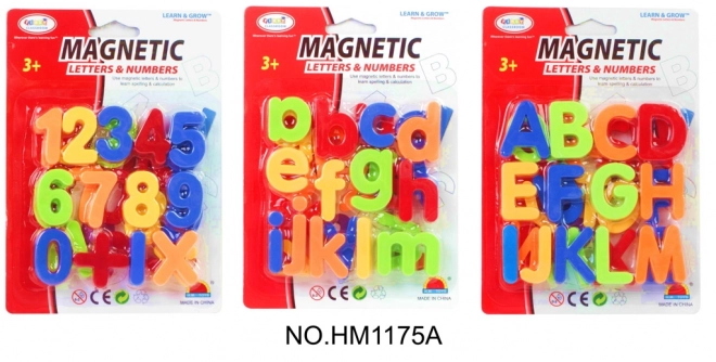 Magnetiske bogstaver og tal