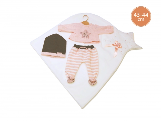 Llorens M843-26 tøj til dukken baby NEW BORN størrelse 43-44 cm
