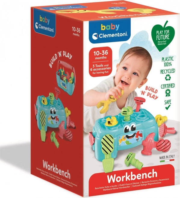 CLEMENTONI BABY Lille arbejdsbord med værktøj (Play For Future)