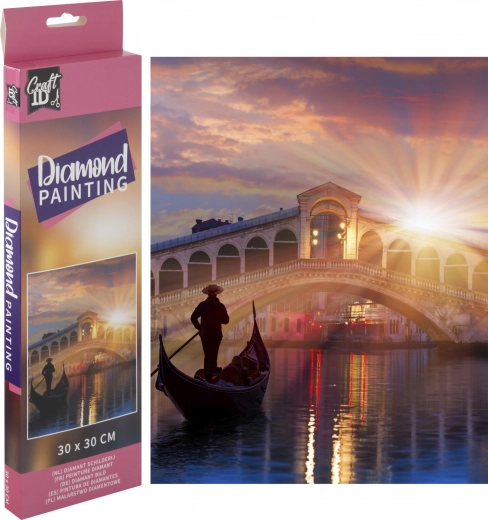Diamantmaleri GRAFIX Broen Ponte di Rialto 30 × 30 cm