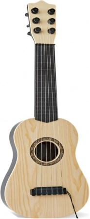 Plastisk børneguitar med fire strenge