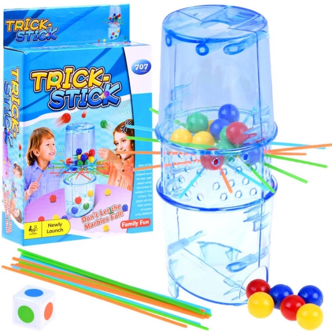 Færdighedsspil Trick Stick faldende kugler