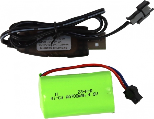 Genopladeligt batteri og USB-opladning