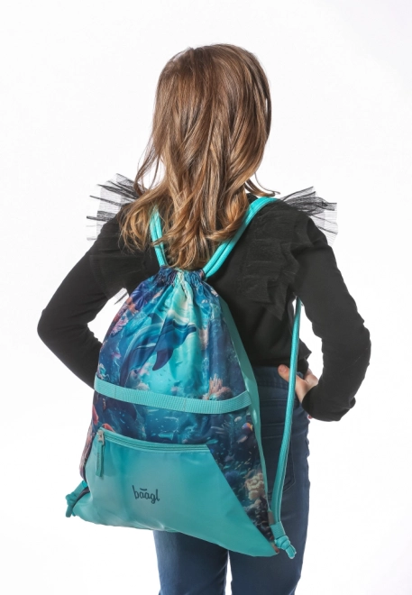 Baagl sæt af skolemateriel Zippy Delfin