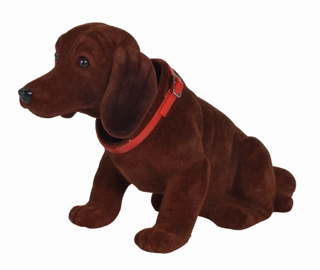 Gravhund med vippende hoved - 27 cm