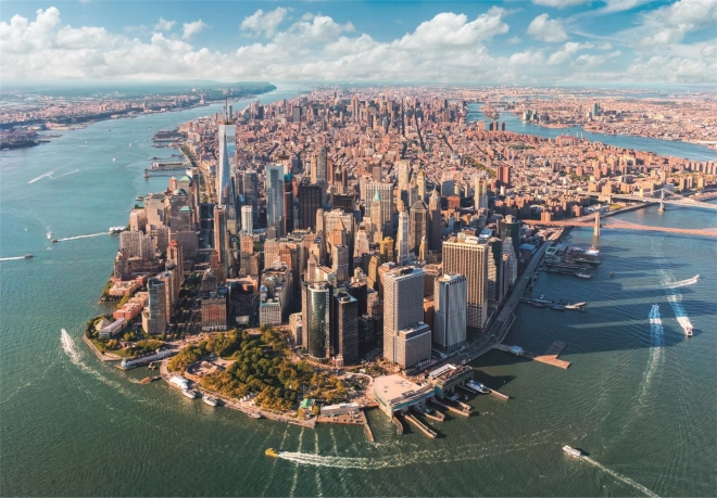 Puslespil 2000 stykker Høj kvalitet Nedre Manhattan, New York City