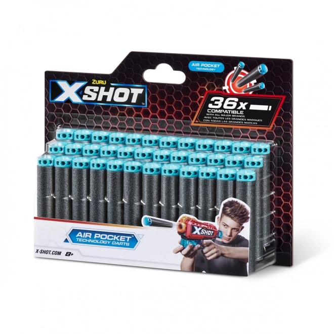 Ekstra skum-ammunition X-Shot Air Pocket Technology, 36 stk