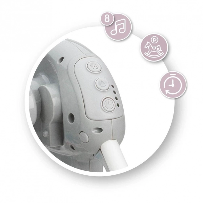 Vippestol med melodier MoMi LISS bjørn pink