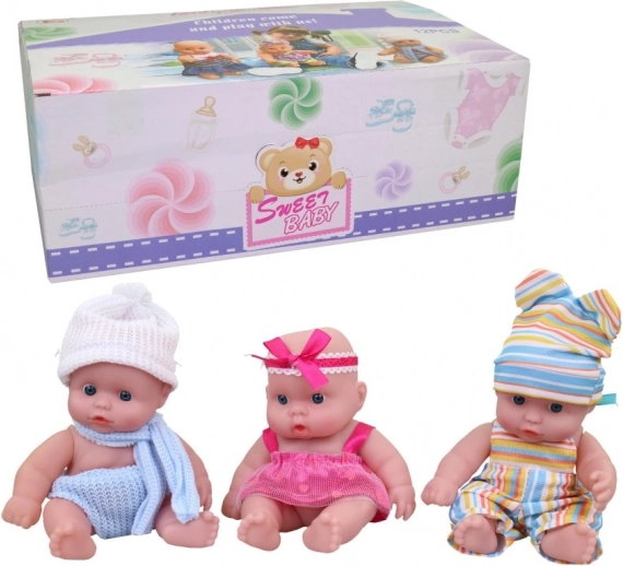 Dukke i kjole 17 cm