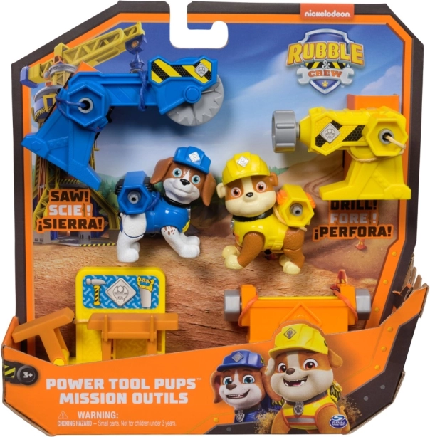 Rubble og hans hold – sæt med Power Tool Pups-figurer
