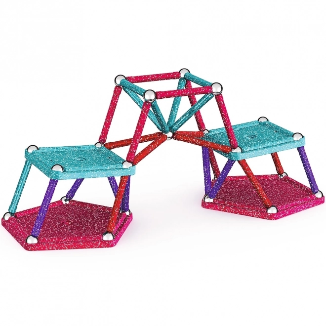 Magnetisk byggesæt GEOMAG Glitter 60 dele