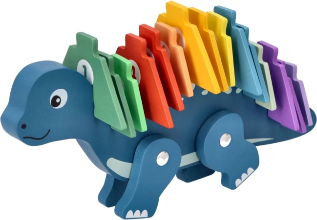 Træpuslespil dinosaur med tal