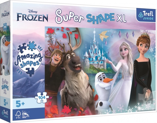 Puslespil XL Super Form med Anna og Elsa - Frost
