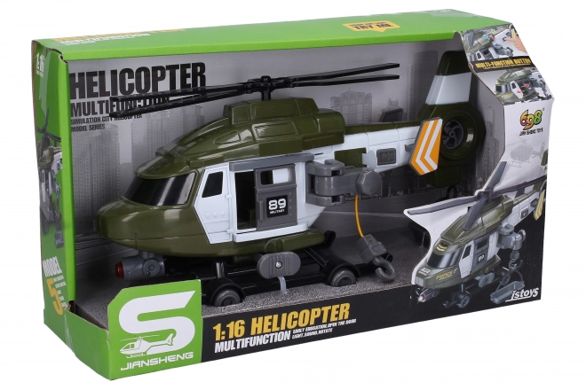 Militærhelikopter med effekter 29 cm