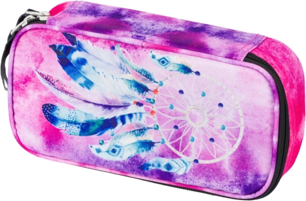 skolepenalhus etui med dreamcatcher-motiv