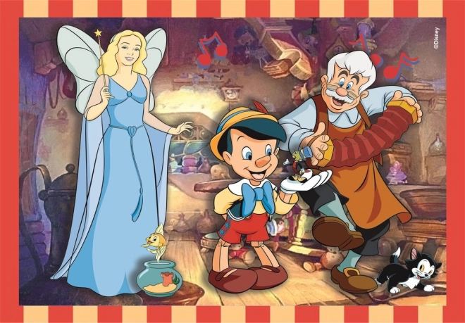 Puslespil 4i1 Super Farve Disney Klassisk