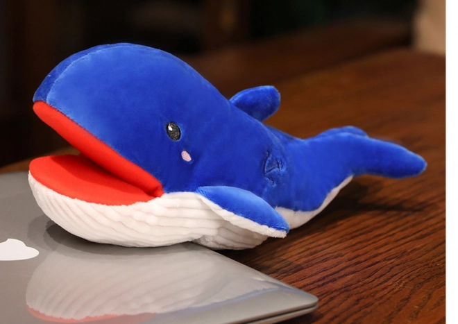 Plys maskot Blå hval 30 cm