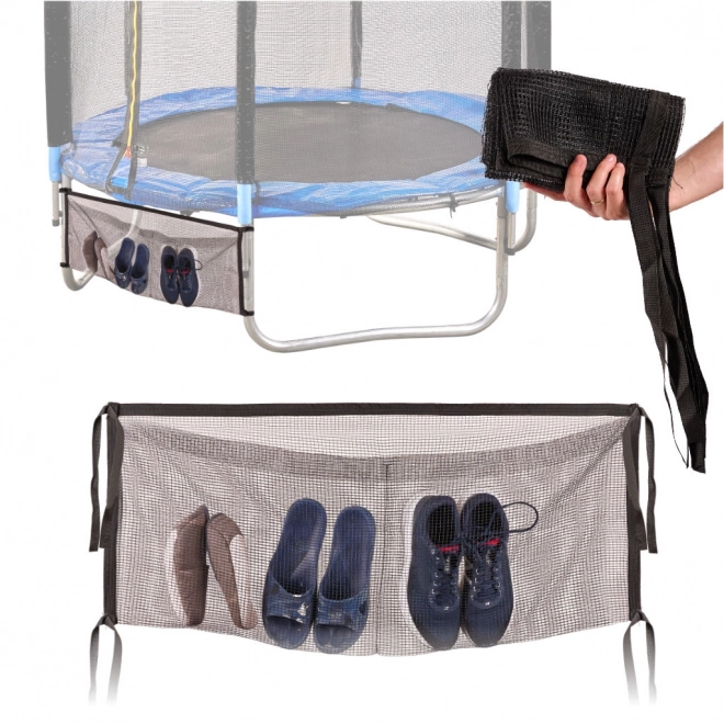 Universal netpose til sko ved trampolin