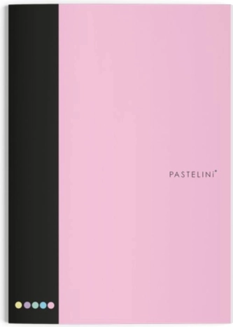 Linet A4-notesbog Pastelini lyserød