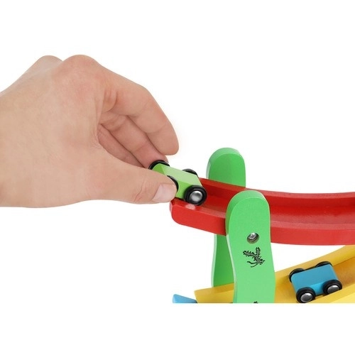 Kruzzel 9349 farverig racerbane 4 biler