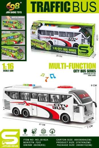 Hvid bus 1:16