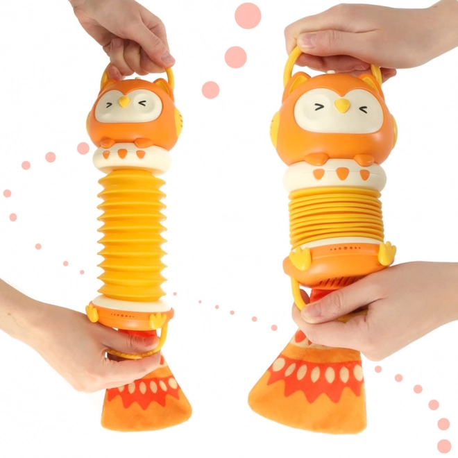 Børneakkordeon Ugle orange
