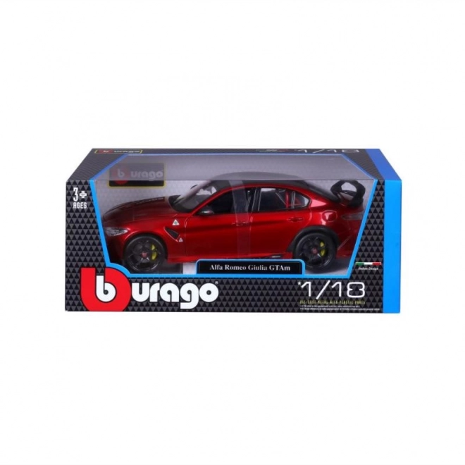 Bburago 1:18 Plus - Alfa Romeo Giulia GTAm - Met Rød