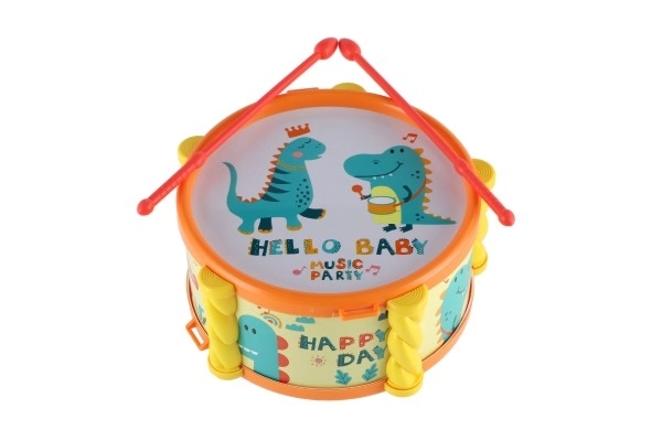 Musikinstrumenter/sæt plast 5 stk i æske 2 farver i pose 27,5x28cm 3m+