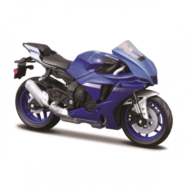 Yamaha YZF-R1 2021 modelmotorcykel i skala 1/18