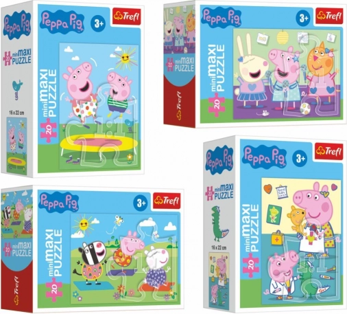 Maxi puslespil GRISEN PEPPA 20 brikker for børn fra 3 år
